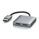 MEEKI USB C HDMI 変換アダプター 4K@60Hz デュアル HDMI Type-C マルチディスプレイアダプタ 3画面 hdmi 拡張/複製 4K映像出力 Type-c HDMI 拡張 USB-Cディスプレイアダプタ HDMI ハブ HD