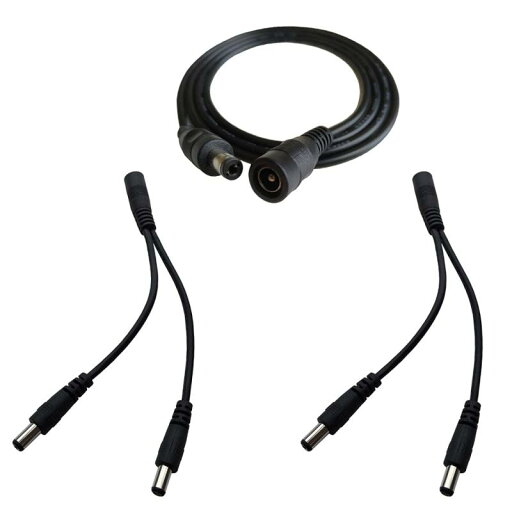 DZYDZR 黒1 to 2/3 DC プラグ電源供給ケーブル 5.5 X 2.1 mm DZYDZR 黒1 to 2/3 DC プラグ電源供給ケーブル 5.5 X 2.1 mm