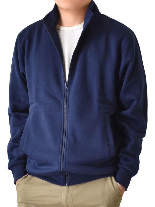 (アローナ)ARONA 暖かストレッチ トラックジャケット 裏フリース メンズ 裏起毛 スウェット トレーナー フルジップ/YC