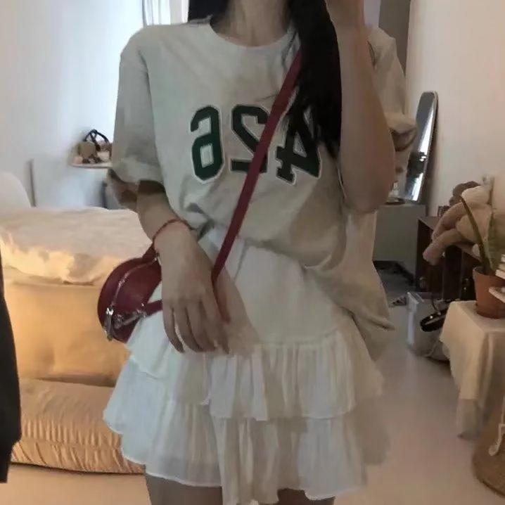 半身スカート 女性用 秋季 純白 高腰 スリムライン かわいい 花辺 ケーキスカート ショーツ付き 防ずれ ポリエステル 微弾性 軽量 爽やか 甘め フレア 膝上丈 清楚 フェミニン フレッシュ