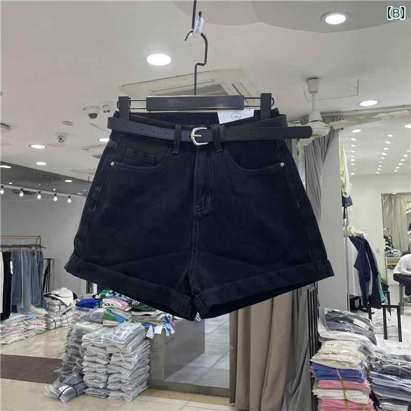 ショートパンツ レディース 夏 牛仔 綿素材 ...の紹介画像3