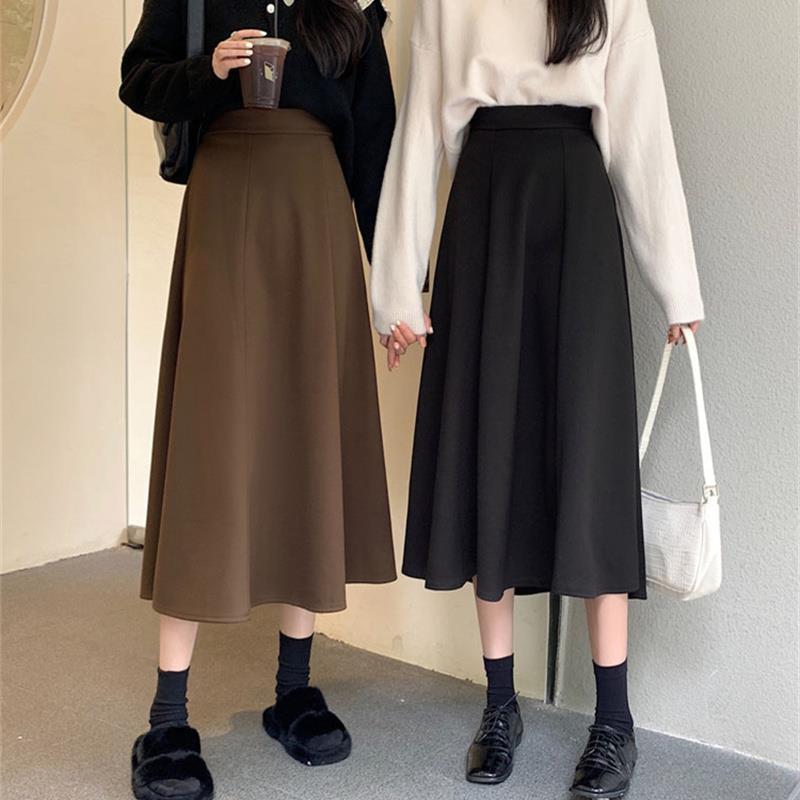 スカート レディース フレアスカート ロングスカート ハイウエスト Aライン 薄手 フレンチスタイル カジュアル きれいめ 春夏 秋 オールシーズン 小柄 体型カバー 膝下丈 ミモレ丈・パターン: 無地・加工: パッチワーク・素材: ポリエステル・スカートシルエット: Aライン・スカート丈: ミモレ丈・流行要素: パッチワーク・カラー展開: 咖啡色,ブラック・サイズ展開: S,M,L,XL,2XL・テイスト: ナチュラル・スイート・スタイル: プリンセス・スカートカテゴリ: スカート・伸縮性: 微ストレッチ