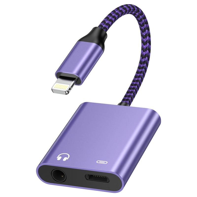 2in1 iPhone イヤホン変換アダプター