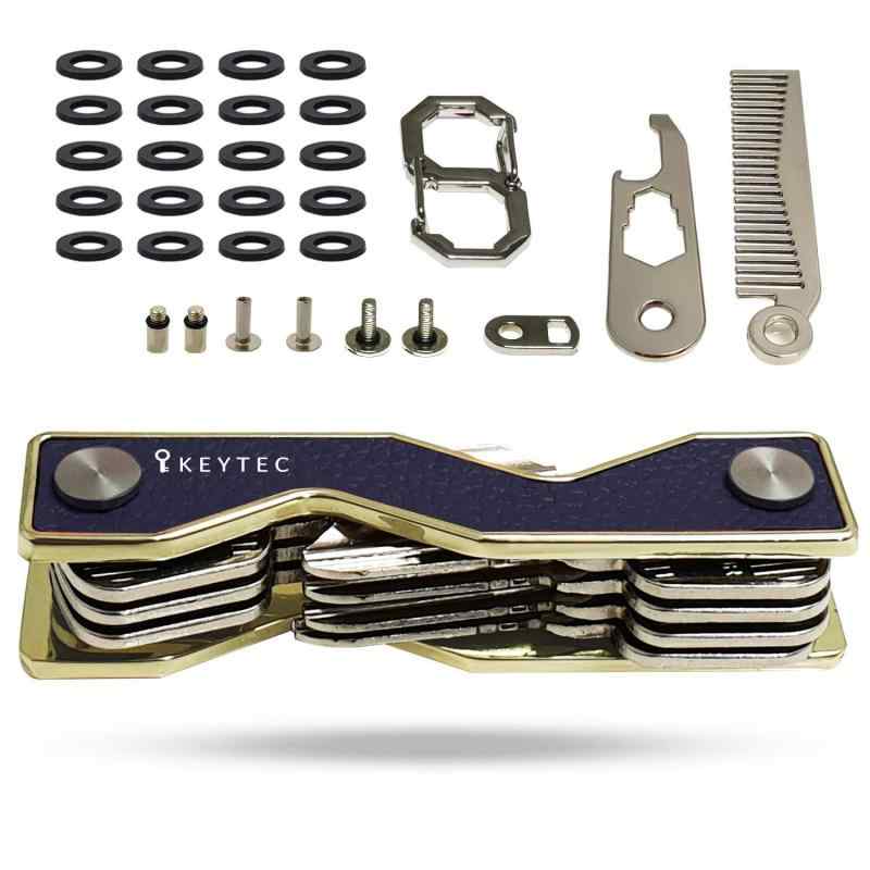 正規品 KEYTEC X マルチツール付 多機能 キーケース コンパクト キー収納ツール カラビナ ＆ 拡張パック 付