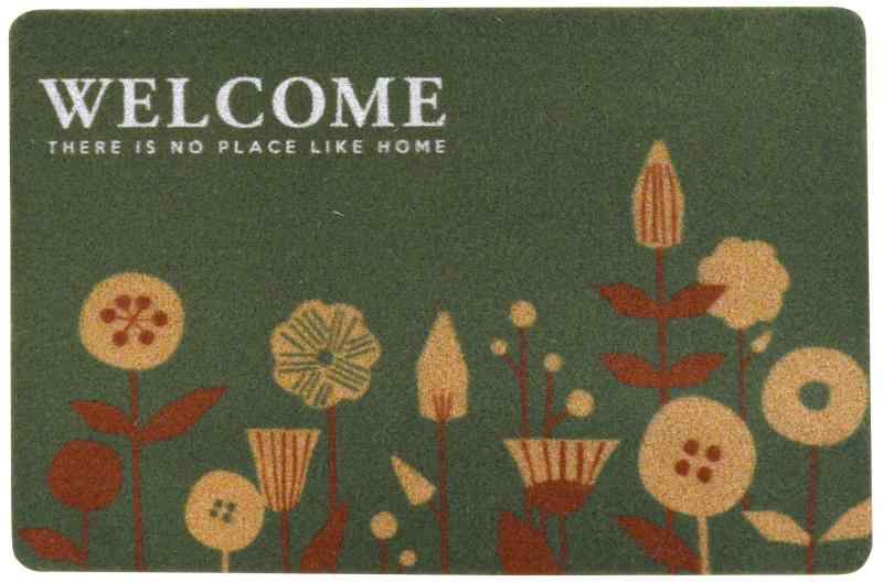 ブロッサ 玄関マット 天然素材風 ポリエステル で おしゃれ 丈夫