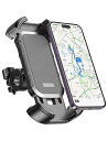 Mrrihand 車用スマホホルダー,片手操作、自転車 スマホホルダー, 360度回転、自転車 携帯ホルダー,自由調節、落下防止、振動吸収 耐久性、4.7-6.6インチに対応