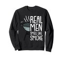 Real Men スモーク BBQ 燻製器 バーベキュー シェフ ピットマスター トレーナー