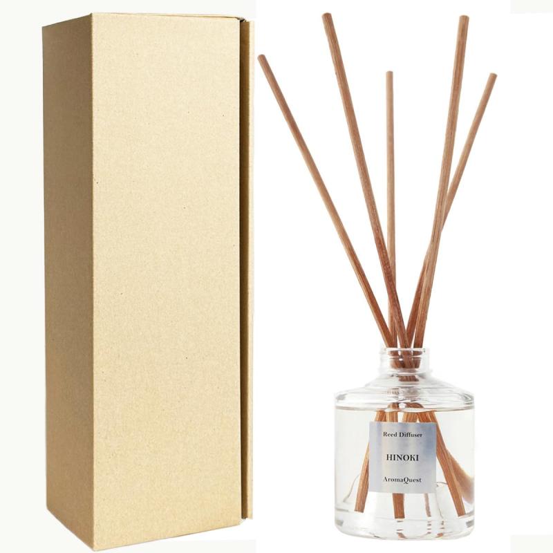 アロマクエスト リードディフューザー シルバー ヒノキの香り 150ml エコパッケージ/化粧箱なし アロマ..