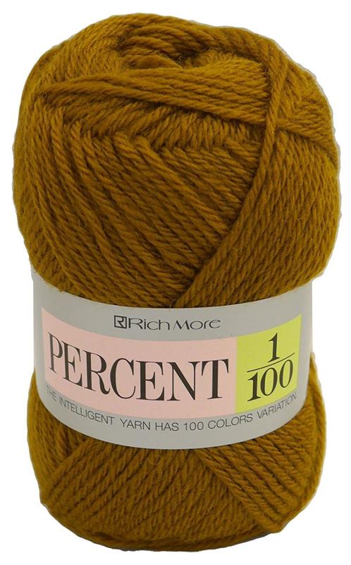 ハマナカ リッチモア パーセント 毛糸 並太 40g 約120m 10玉セット 017 ブラウン系