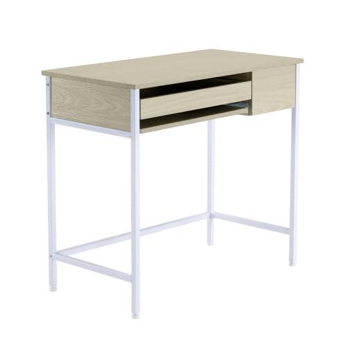 オーエスジェイ(OSJ)デスク パソコンデスク 幅85×奥行45cm 化粧台 学習机 勉強机 pcデスク 収納付き おしゃれ