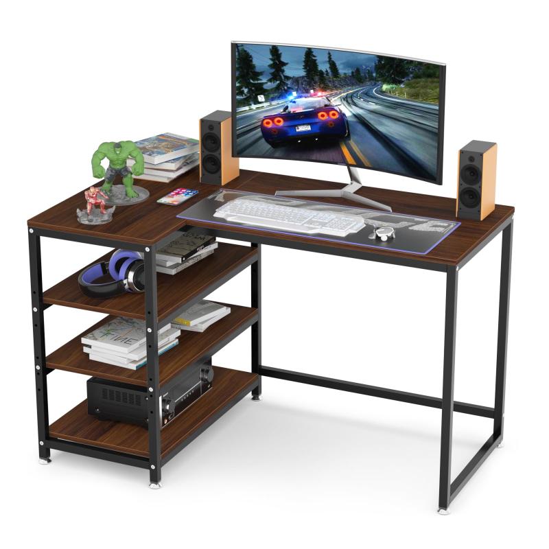 DEWEL パソコンデスク 机 l字 デスク P