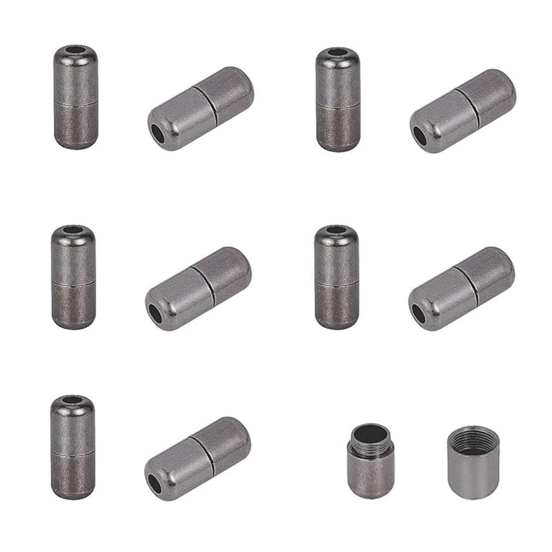 [FUYUERO] 10個セット 靴紐 結ばない レースロック 金具 カプセル ロック バックル スニーカー カジュアル シューズ 靴ひも アクセサリー スクリューロック 靴ひも カプセルの靴の紐/ボタン 留