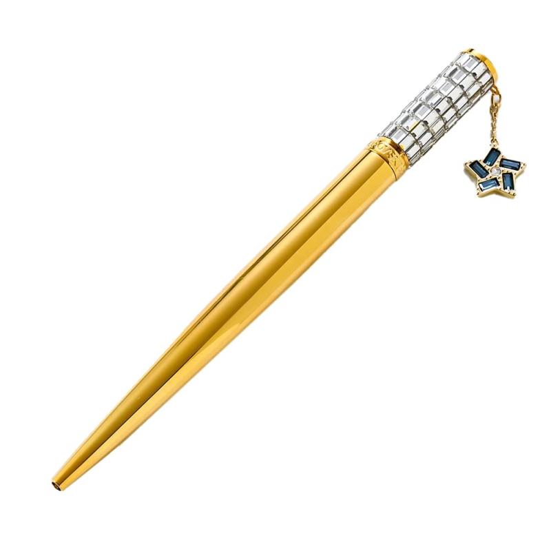 スワロフスキー Celebration ボールペン 星チャーム ホワイト ゴールドトーン コーティング 5627170 [並行輸入品]