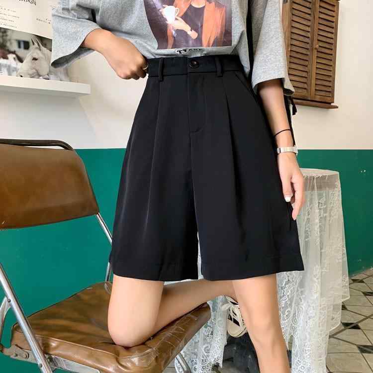 レディース 夏用 ワイドパンツ 高腰 ストレート 七分丈 クロップドパンツ ルーズフィット 薄手 ミドル丈 カジュアル 韓国風 大きいサイズ 遮肉 クロップド レギュラーパンツ 軽量 微弾性 ポリエステル 再生繊維 ブラック 快適 普段使い