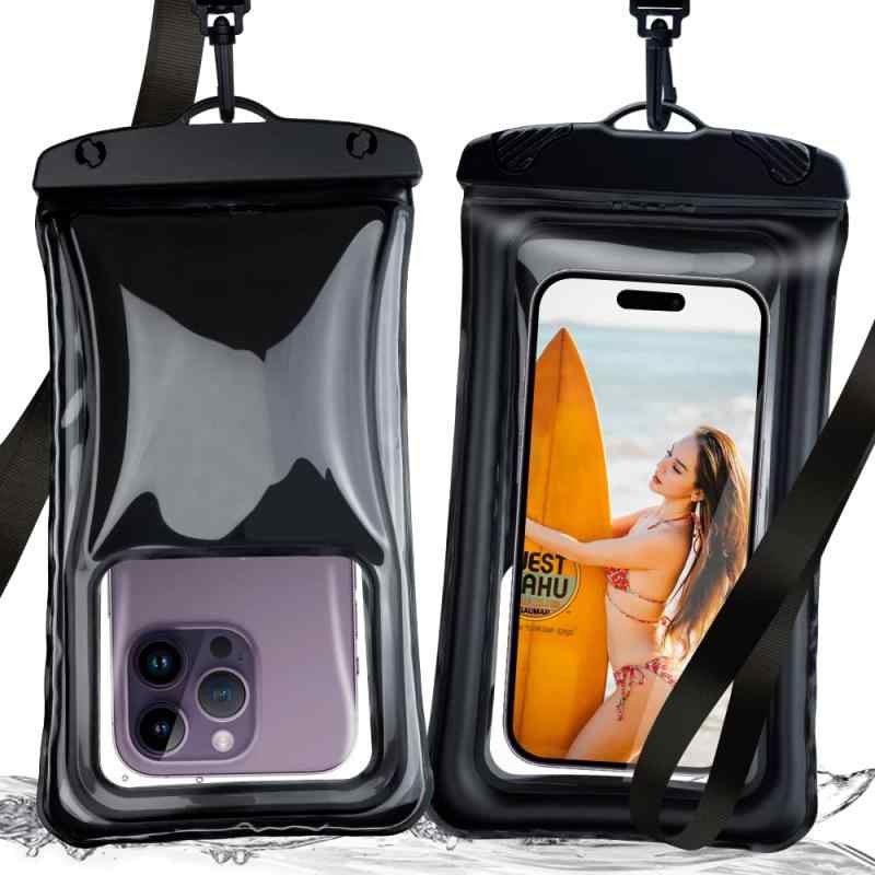 【2023業界新開発 水に浮く・Face ID認証対応】スマホ 防水ケース 海 完全防水 浮き輪 防水携帯ケース 密封 IP68防水防塵 タッチ快適 水中撮影 ストラップ付き iPhone14Pro iPhone14 iPhone13Pro iPhone