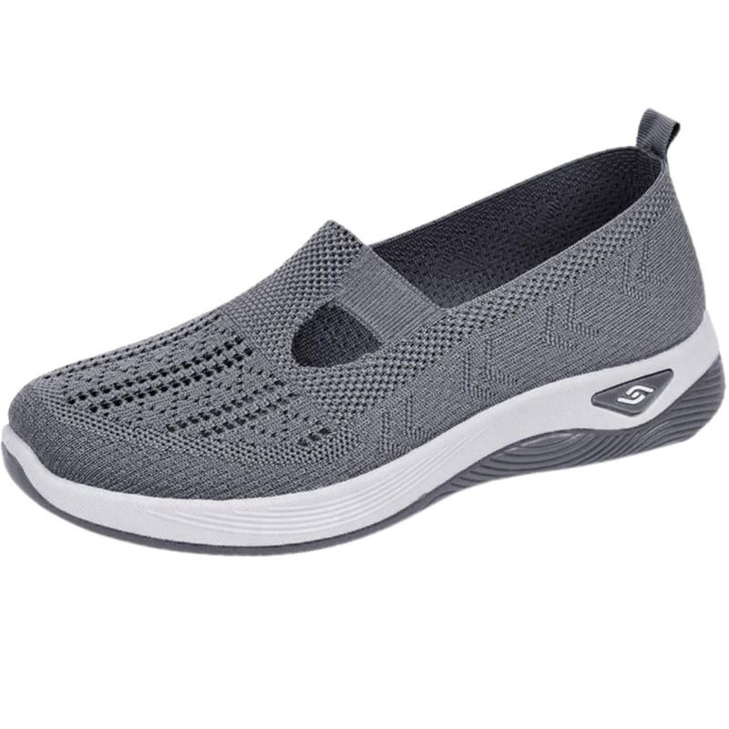 ニットスニーカー コンフォートシューズ ナースシューズ レディース 軽量 紐なし美脚 ウォーキング 通気性 疲れにくい 脱げにくい ニット素材 通勤 通学 スリッポン