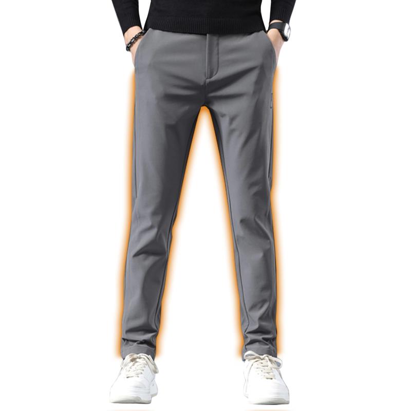 [Kayiyasu] チノパン メンズ 裏起毛 パンツ 裏フリース 厚手 スキニーパンツ 冬服 裏起毛ボア ロング 暖パン 裏ボア 防寒ズボン イージー テーパード スリム 防寒 頑丈 保温パンツ