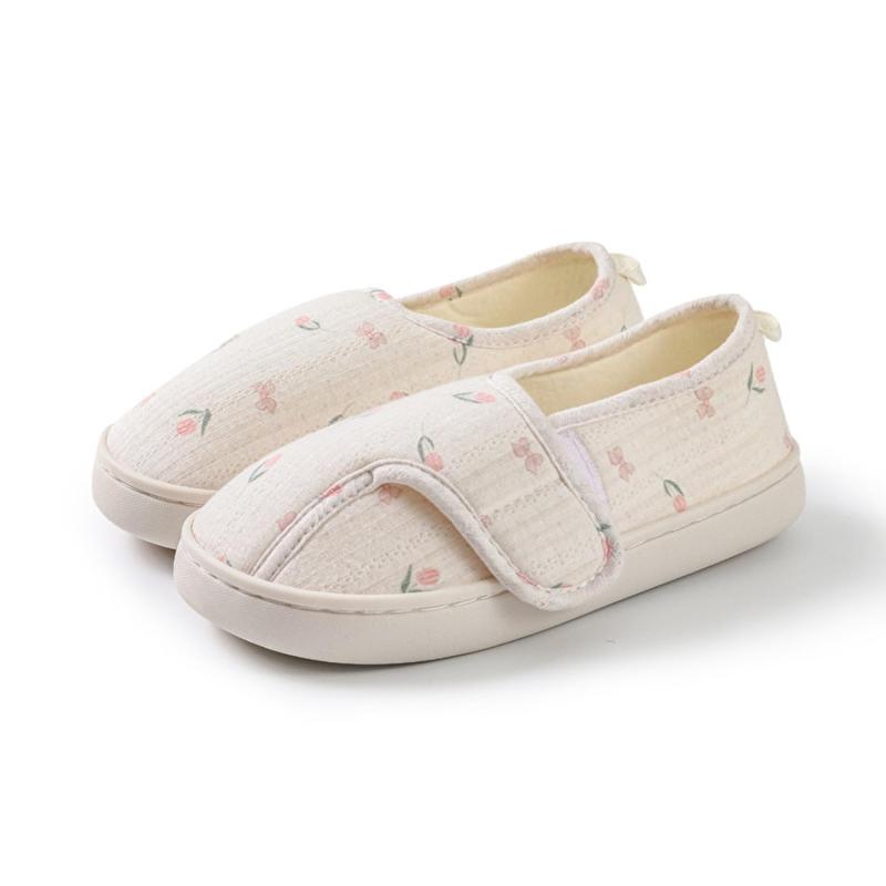 [Pupule holomua] [ププレホロムア] レディース 介護 リハビリ 花柄 ルームシューズ 室内 スリッパ 女性 スリッポン 入院 マタニティ シューズ