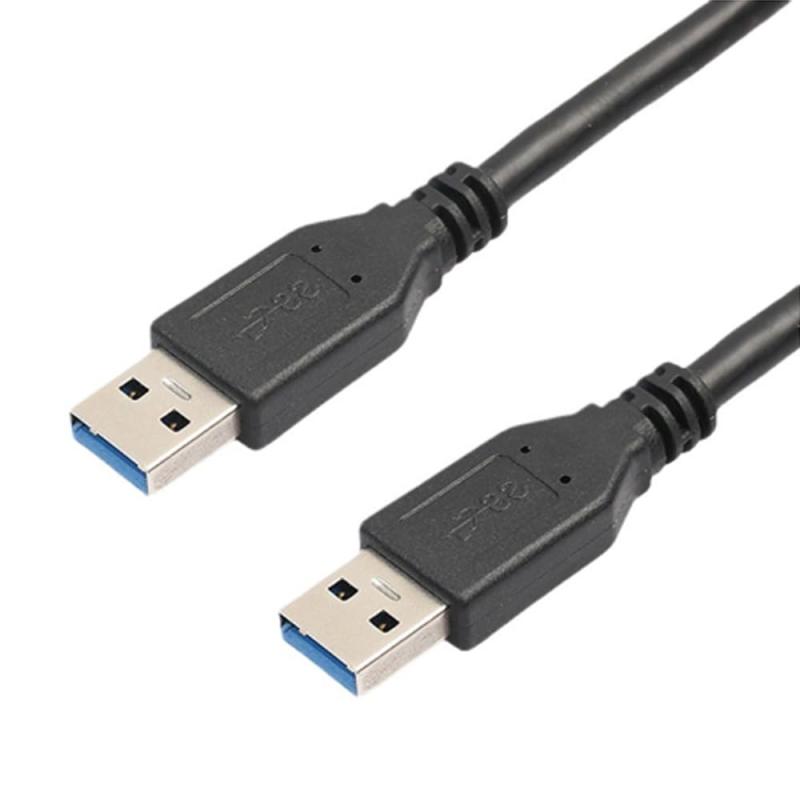 usb ケーブル USB 3.0 usb オスオス usb a a [ 両端 USB・A平型ケーブル ] (black:1.5m) 金属コネクタ..