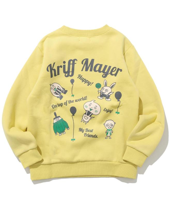 [クリフメイヤー] スウェット あたたか クルー モンスター 裏起毛 キッズ ジュニア 子供服 男女兼用