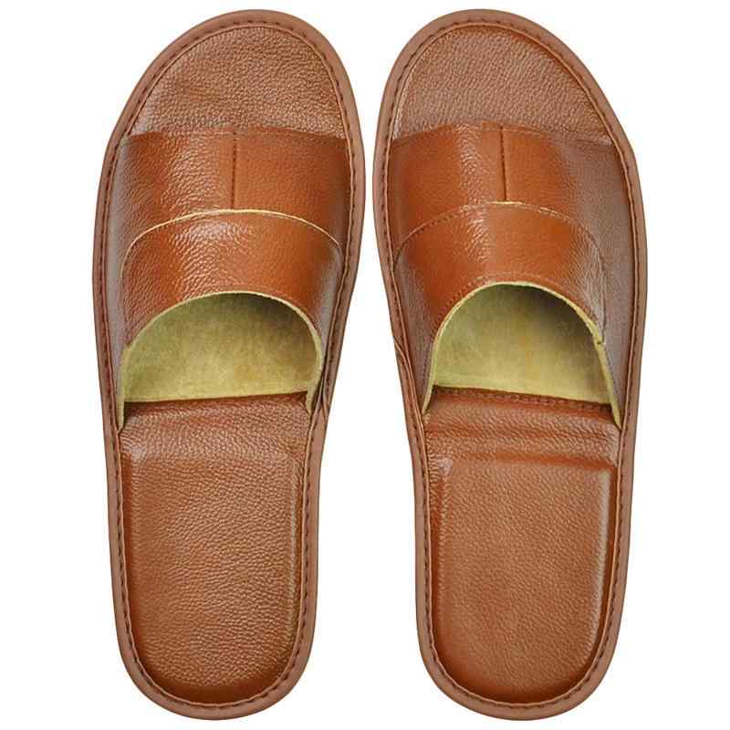 [Hwayslon] 本革スリッパ メンズ レデ�