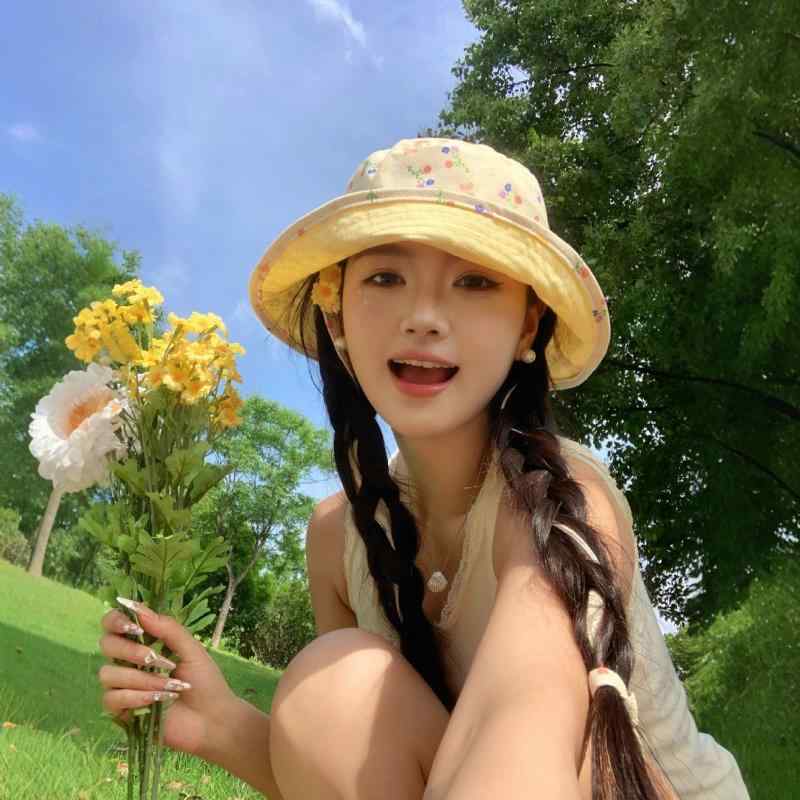 乐天商城 - レディース 漁夫帽 かわいい 甘い フラワー柄 双面 夏 秋 春夏 ワイドブリム 紫外線対策 日よけ 顔を小さく見せる 速乾 通気性 防風 綿ポリエステル 短檐 リボン 装飾 日韓 スタイル 淑女 学院風 度假風 韓流 小清新 フェミニン クリーム ピン