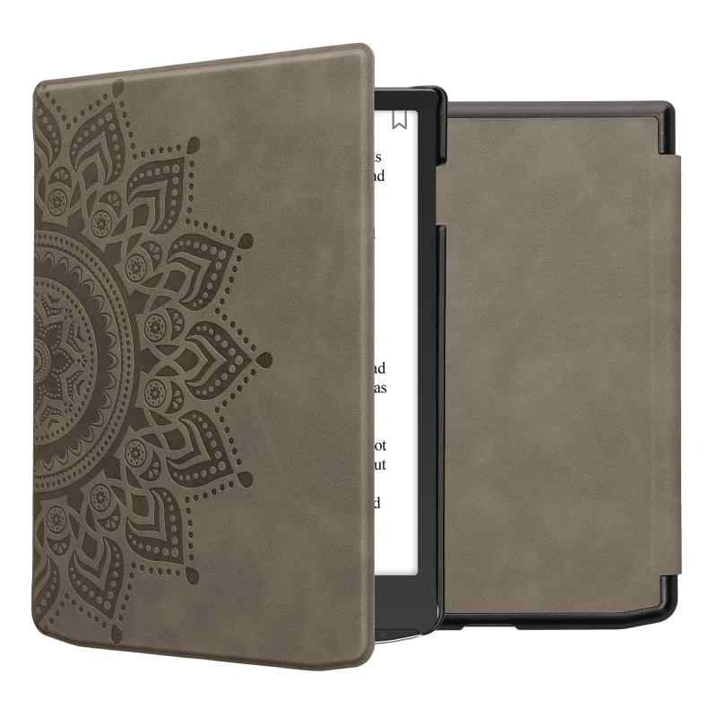 kwmobile カバー 対応: Pocketbook InkPad Color 3 ケース - 電子書籍 スリーブケース ヌバックレザー ライジングサンデザイン