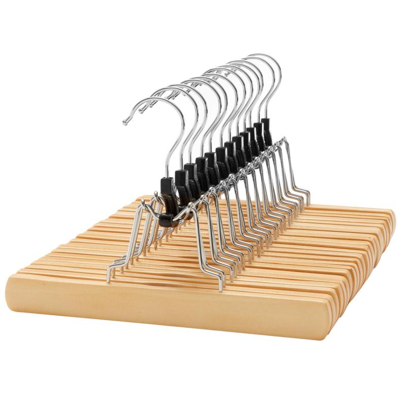 SONGMICS ハンガー 型崩れ防止 ズボン吊りハンガー スーツハンガー 360°回転できる NCRシリーズ