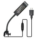 水槽 ライト アクアリウムライト LED 熱帯魚ライト タイマー付き 18-40cm水槽対応 4色発光 10段階調光 3W省エネ 長寿命 3種類点灯パターン 熱帯魚 メダカ 金魚 水草育成