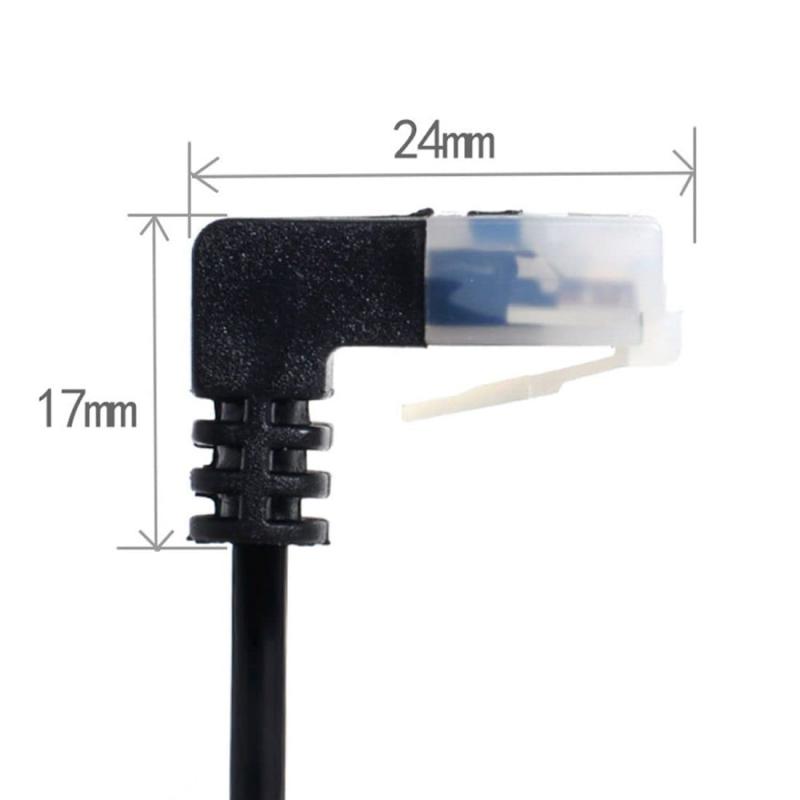 chenyang Cat6 RJ45 ウルトラスリムイーサネット90度ダウンアングル延長ケーブル ノートパソコンルーターTVボックス用 0.5M
