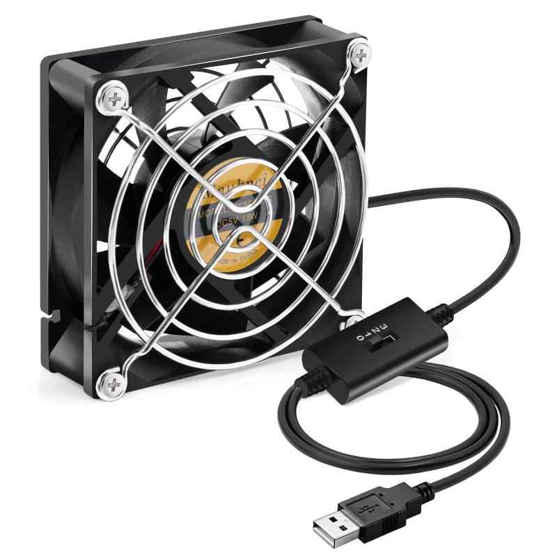 Mauknci usbファン シングル 5V 冷却ファン 8cm/6cm
