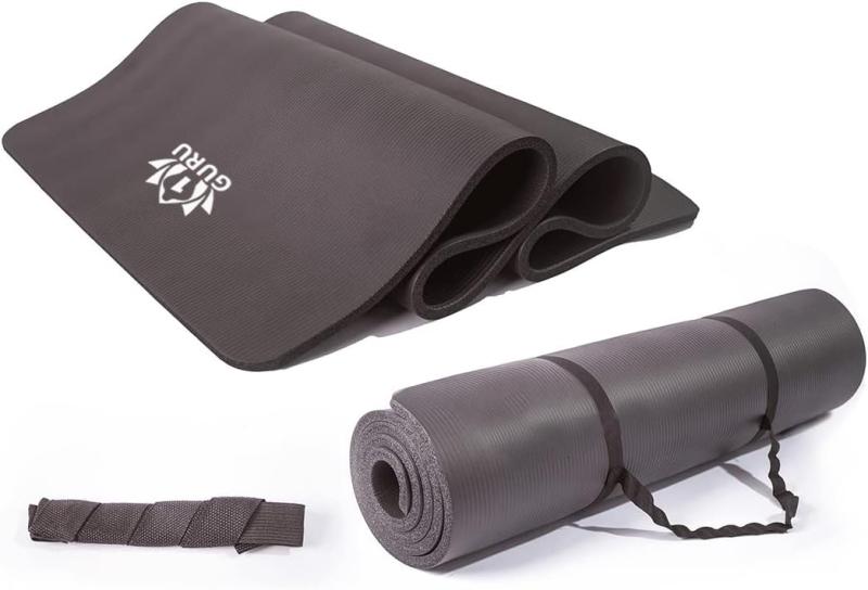 ONEGURU 特大サイズ 筋トレマット トレーニングマット 極厚ヨガマット 1830mm*800mm*15mm 人気 運動用 ..