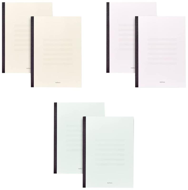 大栗紙工 mahora(まほら) B5ノート あみかけ 3色X2冊パック M-B530-A6P-1