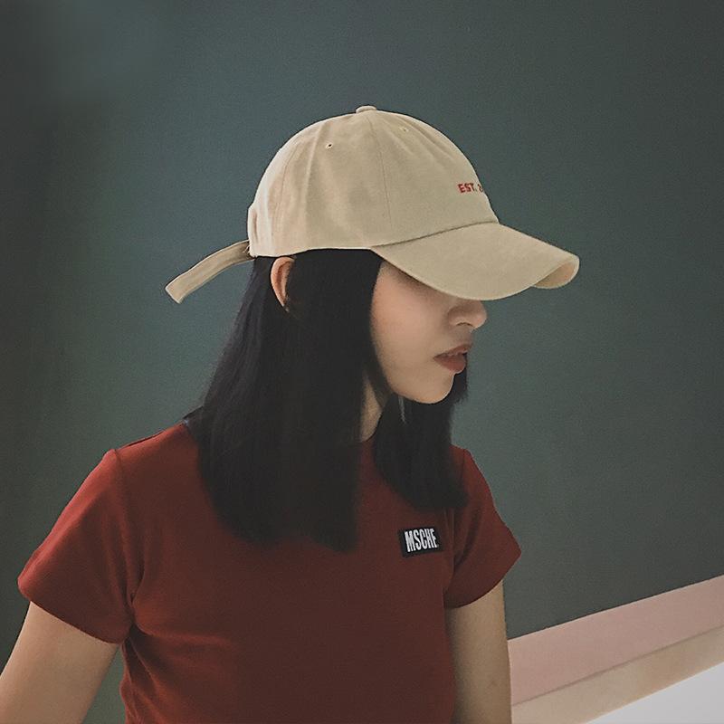 Cap - キャップ メンズ レディース 刺繍 鴨嘴帽 夏用 ソフトトップ 韓国風 野球帽 百搭 顔映り 小型 遮陽帽 調整可能 綿素材 防晒 透気 橘色 ブラック カーキ 春夏 秋冬 通勤 普段使い 軽量 ファッション