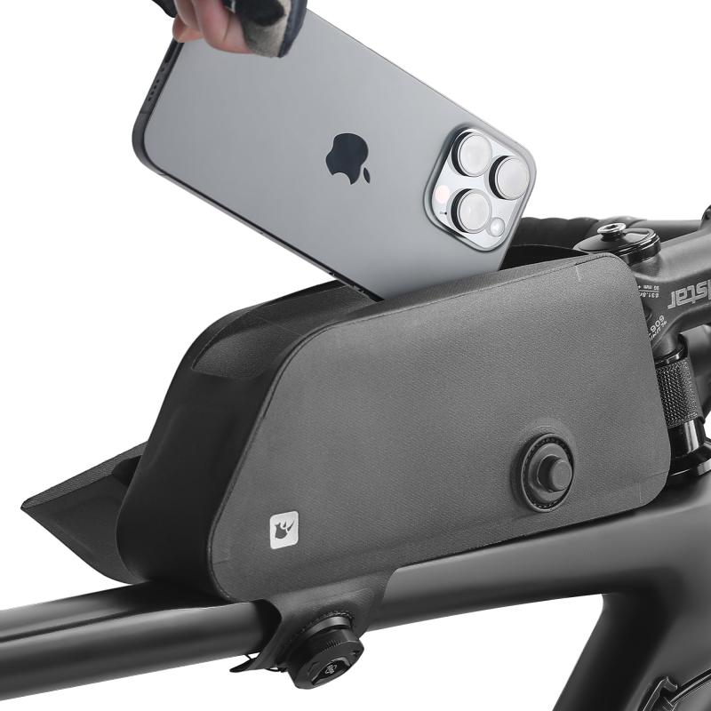 Rhinowalk(ライノウォーク) トップチューブバッグ フレームバッグ ジッパー付き 完全防水 安定 プロフェッショナルサイクリングアクセサリー マウンテンロードバイク用