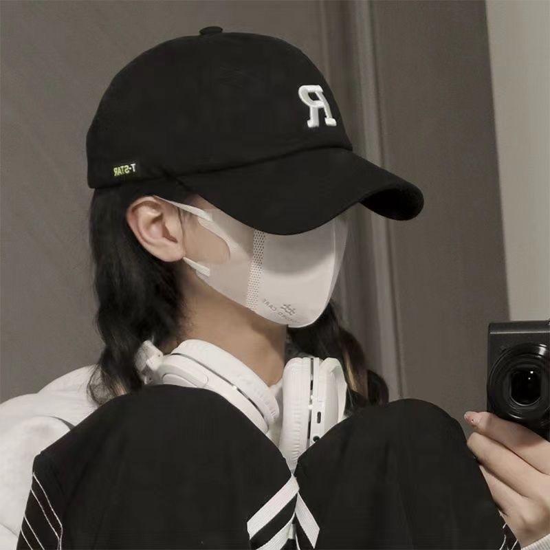 Rakuten - レディース 棒球帽 キャップ 春夏 秋冬 通年 コットン 綿素材 透気性 遮陽 防晒 調整可能 ワイドブリム ラウンドトップ 英文字母刺繍 ブラック ホワイト ブルー ピンク ベージュ グリーン カーキ ブラウン ラベンダー ネイビー スポーツ カジュア