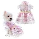 ABRRLO 犬 猫 ワンピース お姫様 スカート レース ドレス 春夏 ペット服 ドッグウェア 花柄 可愛い 中小型猫犬