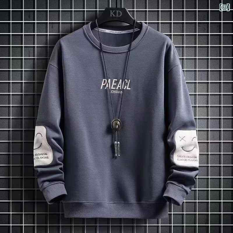 メンズ 長袖 Tシャツ トップス 秋冬 韓国風 トレンド ゆったり シルエット ポルト...