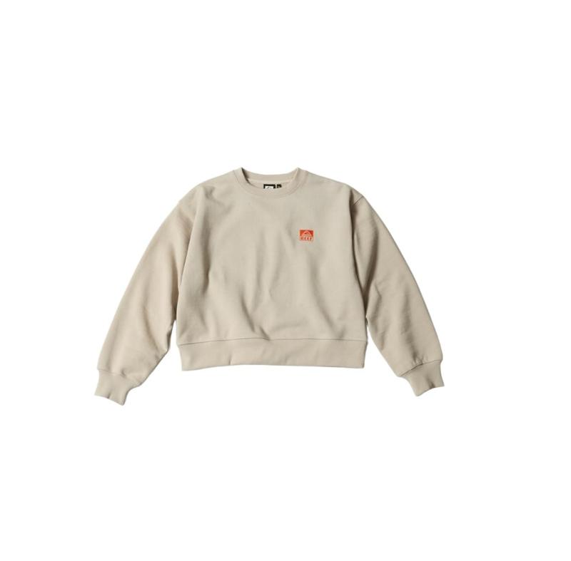 REEF トレーナーSQUARE LOGO CROPPED CREWレディース