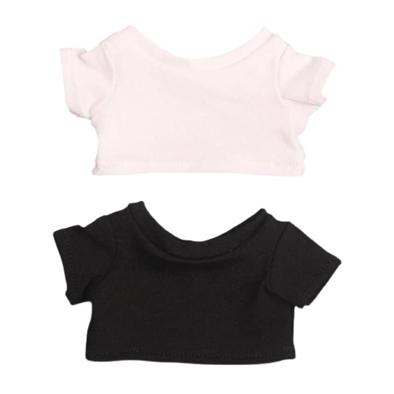 niannyyhouse ぬいぐるみ 用 20cm人形の服 Tシャツ*2 着せ替え 2点セット 無地Tシャツ 人形ベビー服 綿人形の服