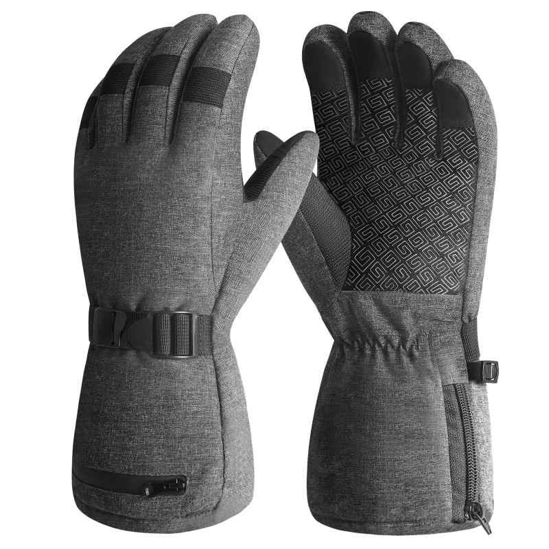 [ATERCEL] スキーグローブ スノボ 手袋 【3Mシンサレート 長めの袖 極寒天候対応 防水性能 スキー 手袋 スノーボード グローブ 保温 透湿性 撥水加工 滑り止め 裏起毛 防風 防雪 防寒 登山 雪遊