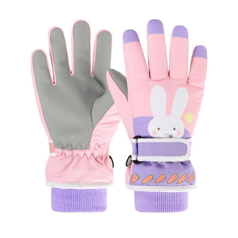 スノーグローブ キッズ 冬 防寒 スキーグローブ 子供 手袋 キッズ 防水 スノー手袋キッズ 小学生 スキ..