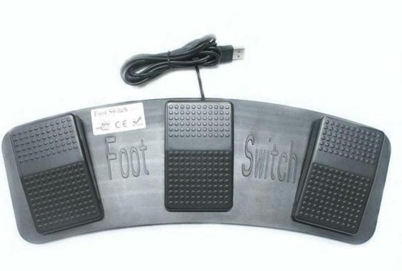 [jiroo] フットスイッチ トリプルフットスイッチ USB 3入力 USB-3FOOTSWITCH ペダル操作 マウス キーボード 操作対応 電源 アンプ エフェクター 足踏み スウィッチ