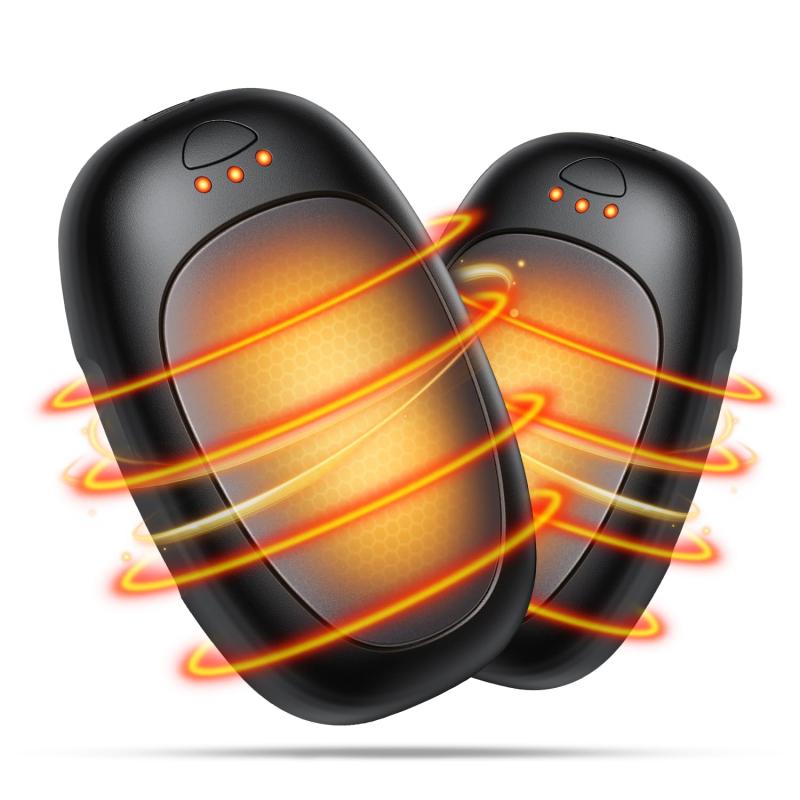 充電式カイロ エコカイロ 【分離デザイン＆2個セット】 ハンドウォーマー 電気カイロ 両面発熱 3秒急速発熱 3階段温度調節 USB充電式