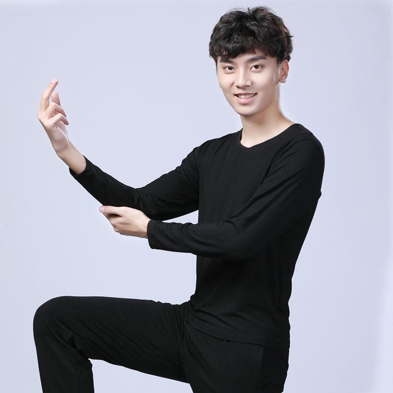 ・カテゴリ: Tシャツ・機能: 透気性・対象: 男性・柄: 無地・主な素材: モダール95%・カラー展開: ブラック、ホワイト・ネックライン: Vネック、クルーネック・袖丈: 長袖、短袖・サイズ展開: S、M、L、XL、XXL、XXXL