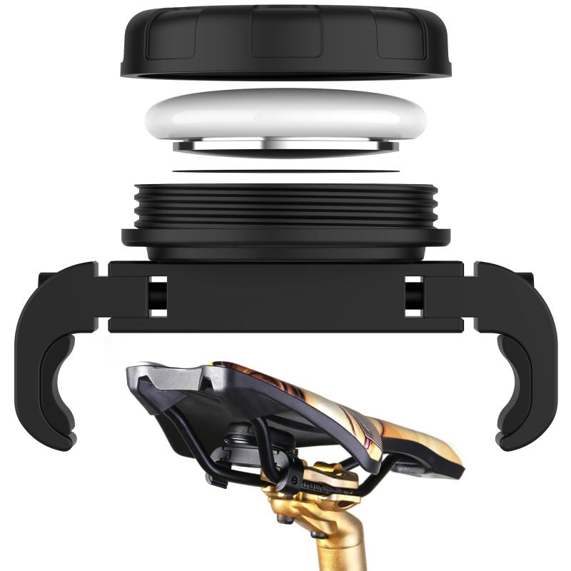 DLENP AirTag バイクマウント、シート下のエアタグ用バイク隠しマウント、自転車 GPS トラッカーホルダ..