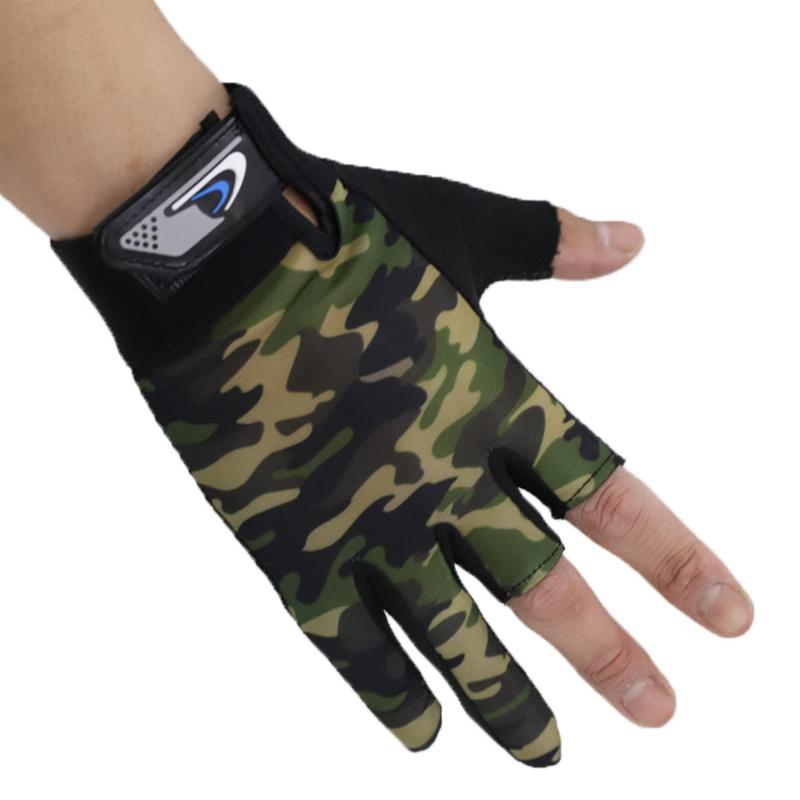 フィッシンググローブ 釣り用手袋 3本出し 日焼け止めグローブ 通気性 通勤 自転車 サイクルグローブ 防風 手袋 アウトドア トレッキング キャンプ 春夏用 1ペア