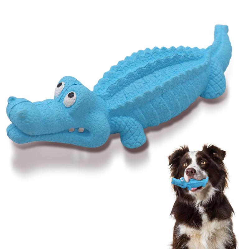 犬 おもちゃ 音が出る 噛んでも壊れない クロコダイル 頑丈な天然ゴム 小中型犬・大型犬 歯清潔 知育玩具 口臭予防 ストレス解消