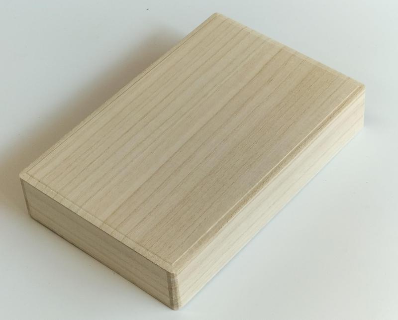 浦上桐工芸 桐箱 小物収納ケース B6手帳サイズ 日本製, 235×154×44mm, ベージュ, ukp1-1