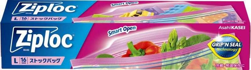 ジップロック ストックバッグ L 透明 16枚入